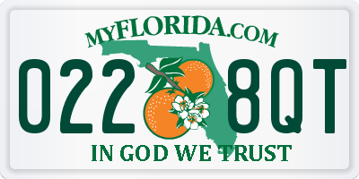 FL license plate 0228QT
