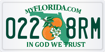 FL license plate 0228RM