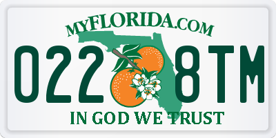 FL license plate 0228TM