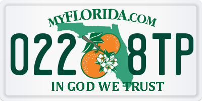 FL license plate 0228TP