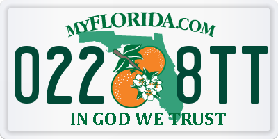 FL license plate 0228TT