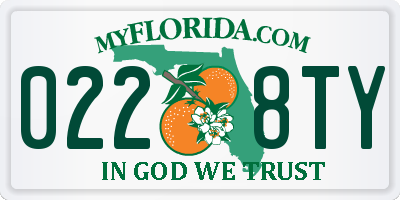 FL license plate 0228TY