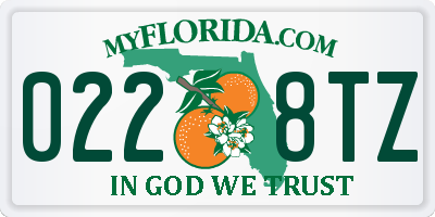 FL license plate 0228TZ