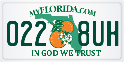 FL license plate 0228UH