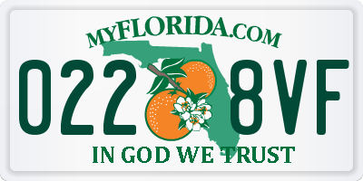 FL license plate 0228VF