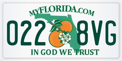 FL license plate 0228VG