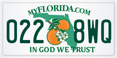 FL license plate 0228WQ