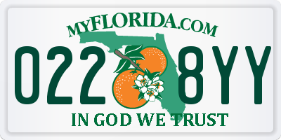 FL license plate 0228YY