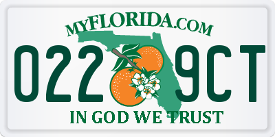 FL license plate 0229CT