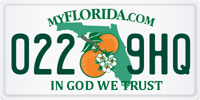 FL license plate 0229HQ