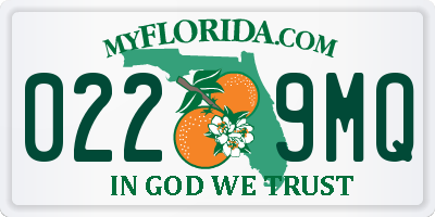FL license plate 0229MQ