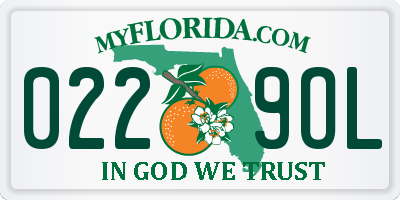 FL license plate 0229OL