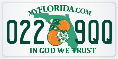 FL license plate 0229QQ