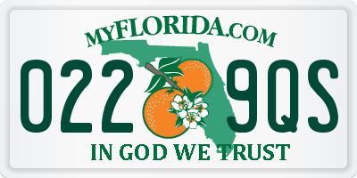 FL license plate 0229QS