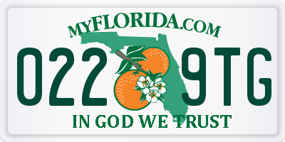 FL license plate 0229TG