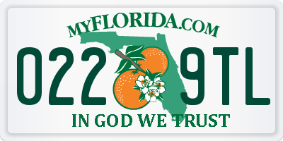 FL license plate 0229TL