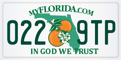 FL license plate 0229TP