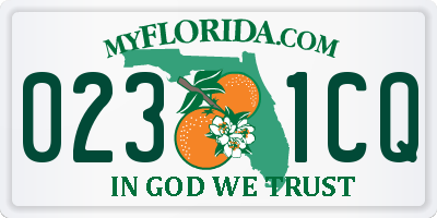 FL license plate 0231CQ