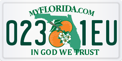 FL license plate 0231EU