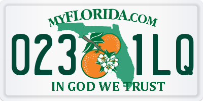 FL license plate 0231LQ