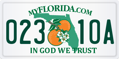 FL license plate 0231OA