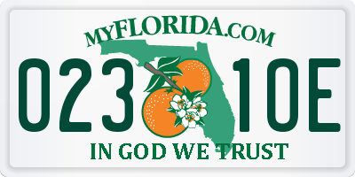 FL license plate 0231OE