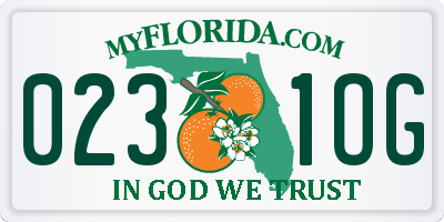 FL license plate 0231OG