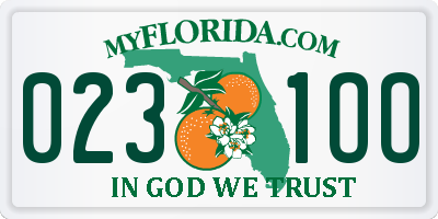 FL license plate 0231OO