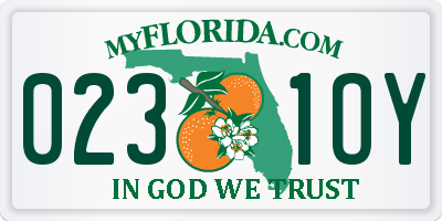 FL license plate 0231OY