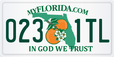 FL license plate 0231TL