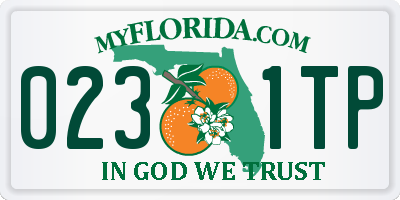 FL license plate 0231TP
