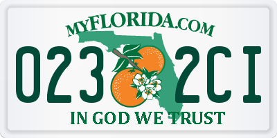 FL license plate 0232CI