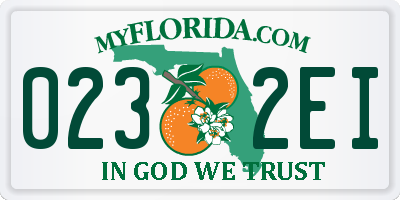FL license plate 0232EI