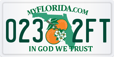 FL license plate 0232FT