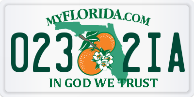 FL license plate 0232IA