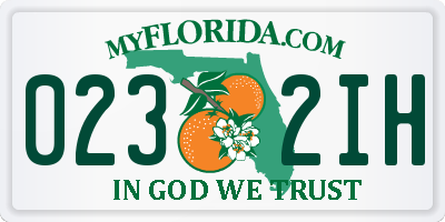 FL license plate 0232IH