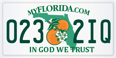 FL license plate 0232IQ