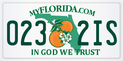 FL license plate 0232IS