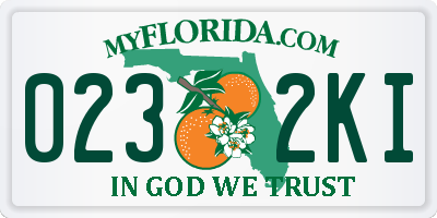 FL license plate 0232KI