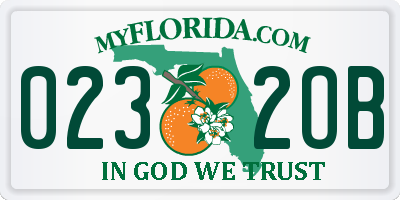 FL license plate 0232OB