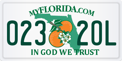 FL license plate 0232OL