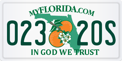 FL license plate 0232OS