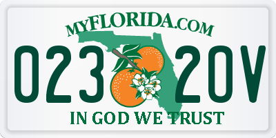 FL license plate 0232OV