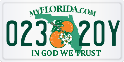 FL license plate 0232OY