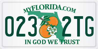 FL license plate 0232TG