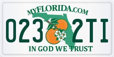 FL license plate 0232TI