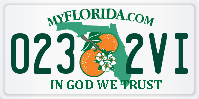 FL license plate 0232VI