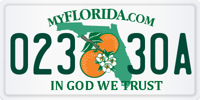 FL license plate 0233OA