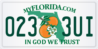 FL license plate 0233UI
