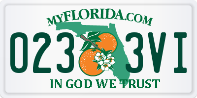 FL license plate 0233VI